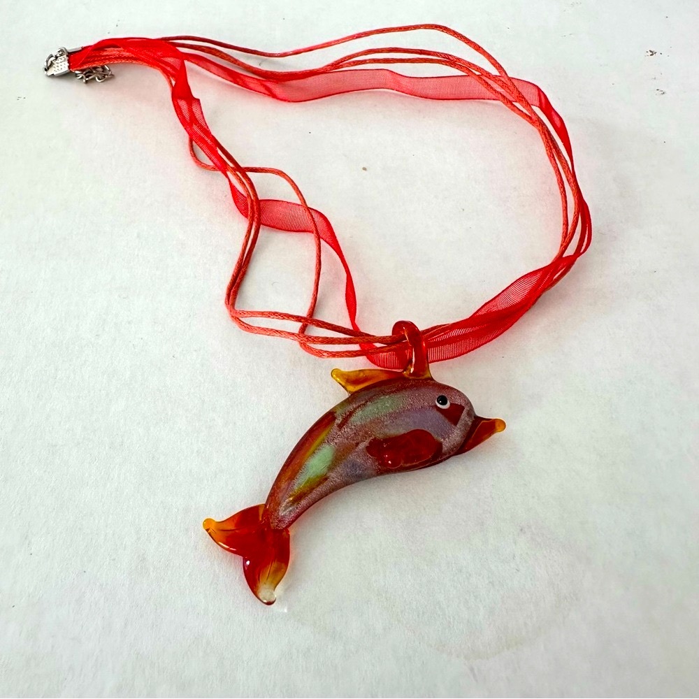 Glass dolphin hand crafted